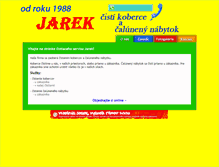 Tablet Screenshot of jarekcistikoberce.sk